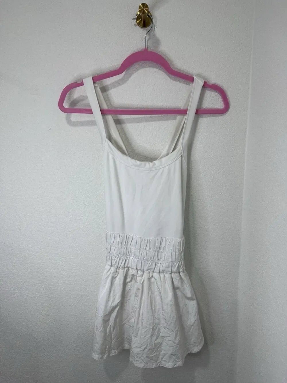 Free People Movement The Way Home Skortsie Romper White Active Size Large